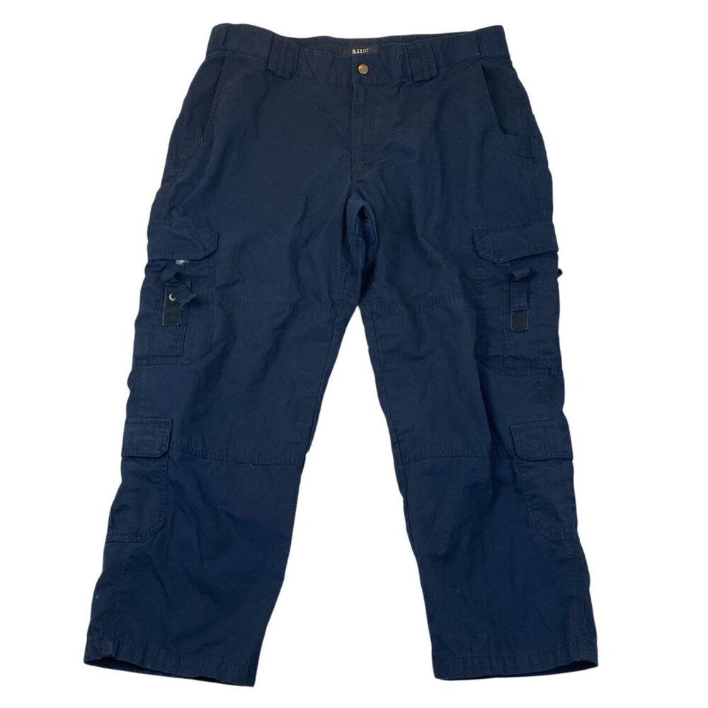 5.11 Tactical Mens Cargo Pants Size 42 Navy Outdoors Straight Hiking Camping